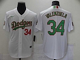 Dodgers 34 Fernando Valenzuela White World Series Nike Cool Base Jersey,baseball caps,new era cap wholesale,wholesale hats